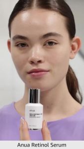 Anua Retinol Serum for Smooth & Renewed Texture 0.3% Retinol 5% Niacinamide Hydration & Glass Skin Gentle for Beginners Korean Skincare 1.01 fl oz
