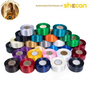 [ EsoteriCrafts ] Shecan Wide Satin Ribbons - 38MM (1.5 Inches) Cut Edge 50 Yards - For Leden Print