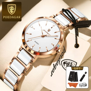 POEDAGAR Genuine Ladies Watch Diamond-studded Stainless Steel Strap Luminous Calendar 100% Waterproof 505