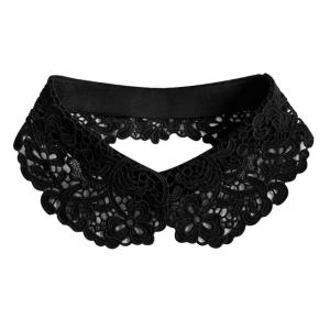 Elegant Detachable Lace Shirt Collar Accessory Hollow Out Collar Insert Fashion Neckpiece For Casual And Business