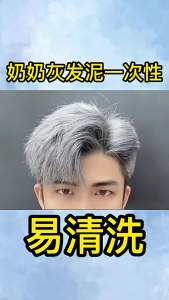 Gray Dye Hair Color Wax Temporary Hair Dye DIY Mud One-time Hair Coloring Styling 30g