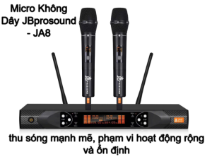 Micro JB Prosound JA8 Mới 2026 - Âm Thanh Chân Thực Chống Hú Rít Tốt Bắt Giọng Tốt Hát Nhẹ Cảm Biến Gia Tốc giá tốt.