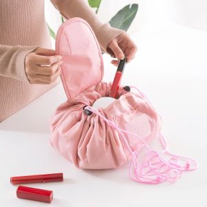 【Hania】Korean lazy toiletry bag cosmetic bag storage bag a must-have for girls at home and travel