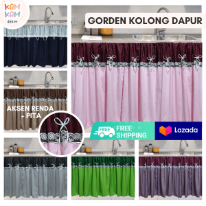 GORDEN KOLONG DAPUR PITA / HORDENG KOLONG DAPUR PASTEL / TIRAI DAPUR KOLONG MINIMALIS