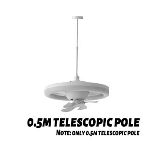 [SG READY STOCK]Fan Light 2 in 1 Adjustable 360 ​​Degree Shaking Head LED Fan Pendant Light 3 Speed ​​Mode E27 Luminous Living Room Bedroom Remote Control