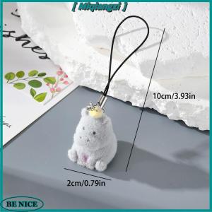 [miqiangzi] Vui vẻ phim hoạt hình đổ xô móc khóa động vật điện thoại dây nhựa dễ thương hình lục giác HEDGEHOG hà mã Túi Tai nghe trường hợp Mặt dây chuyền cô gái Quà Tặng