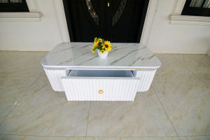 Meja Tamu Minimalis Quinza| Meja Sofa I Meja minimalis Modern I Meja Ruang Tamu Aesthetic