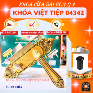QUÀ TẶNG - KHÓA VIỆT TIỆP 04342 - TAY GẠT CỬA PHÒNG - BH 3 NĂM