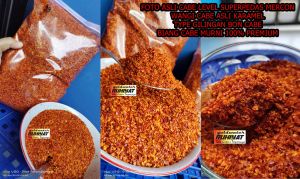 Cabe rawit bubuk kasar murni bumbu organic menambah rasa lezat masakan extra super pedas hot jeletot mercon tanpa dioplos tidak pahit bebas pengawet tidak memakai pewarna  dalam 1 kg cabe fresh semua garansi cod gratis ongkir