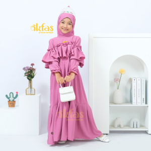 Akmal Fashion Baju Anak Aamis Anak Kode 25 Versi Polos Gamis Kekinian est 1-8 th..