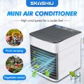 SKYSHIU Original Mini Air Cooler Portable Air Conditioner  Cooler Electric Fan For Small Room. 
