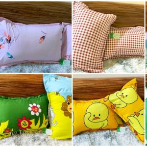 [CHỈ TỪ 1K] Vỏ gối nằm cotton poly( giao màu ngẫu nhiên trong gian hàng shop up)