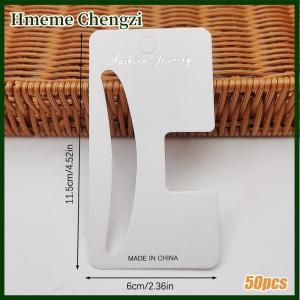 Hmeme 50pcs Display Cards For Hair Claw Clip Paper Card Headdress Card Hair Decoration Package DIY Jewelry Cardboard Package Hair Clips Craft Hang Tag Card