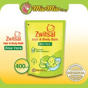 Zwitsal Refill 400 ml Hair and Bath Aloe Vera