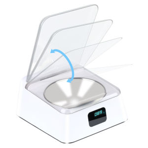 [HATELI]Automatic 5G Pet Feeder Intelligent Feeder Infrared Sensor Auto Open Cover Bowl Anti-Mouse Moisture-Proof Dog Cat Food Dispenser