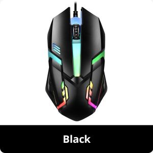 【Ready Stock】S1 Gaming Wired Mouse LED Luminous Backlit Colorful Office For PC & Laptop Computer Accessories USB Optical Universal Mouse