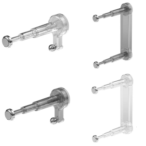 Giá treo quần áo núm hút cao su tiết kiệm không gian đa năng với móc đôi tăng cường khả năng lưu trữ mà không làm hỏng tường