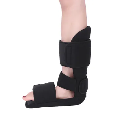 NEENCA 90 Degree Foot Ankle Brace-Foot Drop Night Correction Splint-For Ankle Fractures Sprains Dislocations