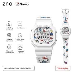 Original Sanrio Cinnamoroll My Melody Anime Children Watches Waterproof kids watches Luminous Kawaii Cute Sports Quartz Watch Boy Girl Student Gift