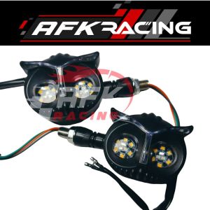 Lampu Sein Model Owl Sein sen Model Burhan set super terang - Lampu Sein Vixion - Vario - CBR - MX King - Xabre - R15 ninja mio beat universal honda yamaha kawasaki dll afk racing import