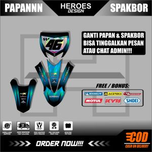 tiker Papan dan Spakbor Depan Belakang Hologram Striping YZ 85 NEW Kece Abiesss Heroes Design 24.11