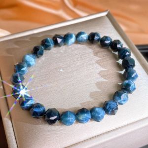 🔮🪬= 7MM= 切面蓝虎眼手串 Faceted Blue Tiger’s Eye Bracelet |韧如岩石 ✦ 深海守护 ✦ 信心倍增 ✦ 平和心境|
