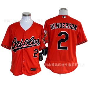 MLB Orioles in Stock Baseball Jersey Wholesale Orioles No. 2 Henderson Embroidered Jersey Baseball Uniform