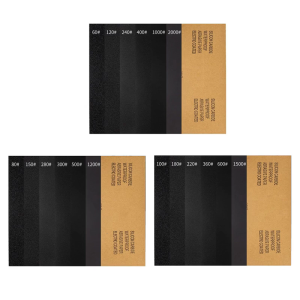 Sử dụng đa năng Tấm chà nhám cao cấp 93x230mm trên bề mặt Đá kim loại khô ướt đá giấy nhám hoàn thiện 30 chiếc