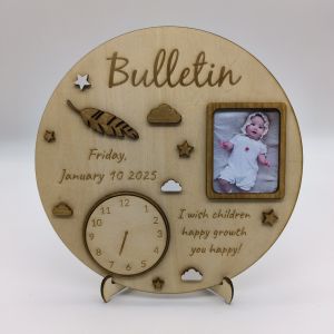 Baby Photo Keepsake Gift Baby Birth Announcement Newborn Gift Personalised Newborn Frame Birth Announcement Plaque Babyshower Gifts