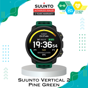Suunto Vertical 2 Pine Green Stainless Steel - GPS Adventure Watch for Hiking & Trail Running