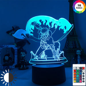 Naruto Figurine Anime Uzumaki Naruto LED 3D Light USB Night Lamp Novelty Light Multicolor Children Table Lamp Home Decor