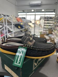 L รองเท้าหนังกลับ รองเท้าเปิดส้น รองเท้าผู้ชาย สีดำ แทน น้ำตาล Size 39-44 รุ่น TS 715