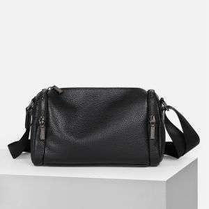 [Da thật] Túi đeo chéo nam da bò thật TD120LD (Đen/Nâu sáp) - 100% da thật bảo hành 3 năm