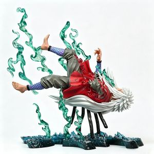 Naruto Jiraiya Underwater Dying Scene GK Action Figure 25cm PVC Collection Tale of the Gallant Jiraiya Figures Statue Model Toys