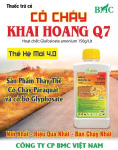 (BMC) Thuốc Trừ Cỏ Khai Hoang Q7 (900ML) - Cháy Nhanh Thế Hệ Mới 4.0 - Hàng Hiệu Chính Hãng - Lô Mới Date Cao