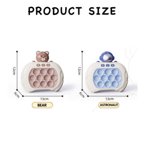 [BUY 1 FREE 1] 999 Level Quick Push Game Console Pop It Whack-A-Mole Electronic Toy Speed Fast Puzzle Fidget Educational Toys for Boys Girls Kids