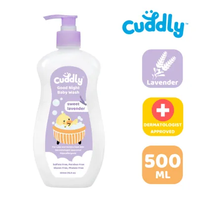 Cuddly Baby Wash Hair & Body Wash 500ml Lavender Scent Extra Gentle Care for All Skin Types