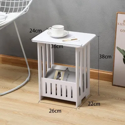 Table Room Desk Furniture Square Coffee Table Bedroom Bedside Modern Stylish Mini Sofa Side Table