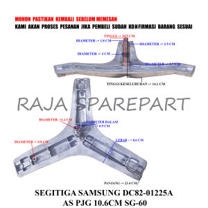 SG-60 SEGITIGA MESIN CUCI / SPIDER / SEGITIGA SAMSUNG DC82-01225A AS PJG 10.6CM SG-60