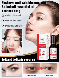 Essential Oil Massage Eye Rollerball AntiWrinkle Eye Oil Essence Cream