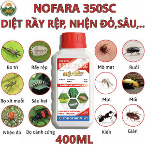 Nofara 350SC Thuốc Diệt Côn Trùng Rầy Rệp Nhện Đỏ JVO100 Trừ Các Loại Sâu Bệnh Hiệu Qủa Chai 400ml NongNghiepVietNhat