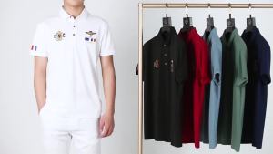 W&ME เสื้อยืดแขนสั้นผู้ชายฤดูร้อนปกเสื้อโปโลลำลองหลวมเสื้อยืดธุรกิจเสื้อโปโล