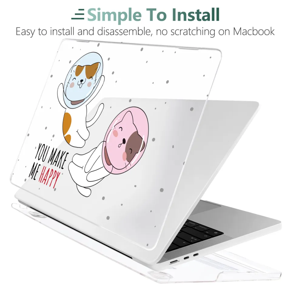 I-King MacBook Air 13 Inch Case Compatible With M1 A2337 A2179 A1932 (2021-2018) - Hard Shell, Keyboard Cover, Screen Protector | Funny Kittens Design - View #6