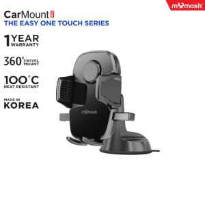 MYMOSH CAR MOUNT PRO THE EASY ONE TOUCH 360-DEGREE ROTATION WITH ADHESIVE SUCTION CUP FOR DASHBOARD AND WINDSHIELD [12 MONTHS WARRANTY]