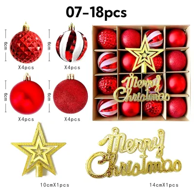 Homepeas®Christmas Ball Set Christmas Tree Ornament Christmas New Year Decorations