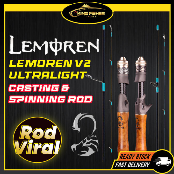 KFT LEMOREN V2 Ultra Light Rod Joran Pancing Fishing Rod Spinning