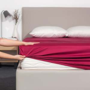 (Nhiều Kích Cỡ) Ga Giường Cotton 100% Hàn Quốc Gòn Bedding Màu Trơn Nhiều Màu Kích Thước 1mx2m 1m2x2m 1m4x2m 2mx2m 2m2x2m