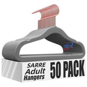 Velvet Hangers 50 Pcs Non Slip Felt Hangers Space Saving Clothes Hanger Velvet Hanger Heavy Duty Adult Hanger for Coat Suit