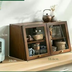 #Reday stock#Sideboard Cabinet dust seal Storage Cabinet Desktop Cupboard 丨Bread Storage Box丨coffee Display Kabinet Roti racks dishes chopsticks Ingredient storage cabinet丨Bread Display Cabinet Food Display Kabinet Roti