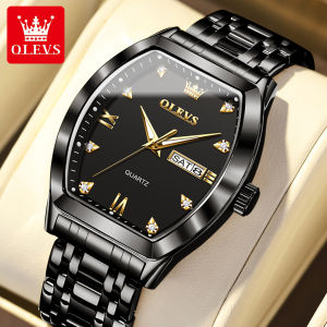 OLEVS 5528 Stainless Steel Band Men Wristwatches Business Quartz Waterproof Watch For Men Luminous Calendar Week Display